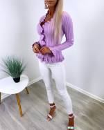 Fuchsia Pearl Sweater