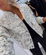 Grey Sequin Jacket