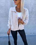 Black Soft Buttoned Sweater