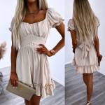 Balta Surišama Suknelė