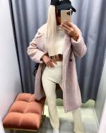 Smėlio Spalvos „Teddy“ Paltas