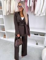 Punane Keskelt Seotav Pintsakjakk