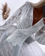 Beež Lillelise Mustriga Hõlmikpluus