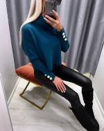 Black High Collar Sweater