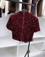 Must Pehme Litritega Crop-pluus