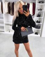 Bēša Kleita Ar Maigi Mirdzošām Fliterēm