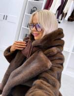 темно-красный Шапка-бини с воротником