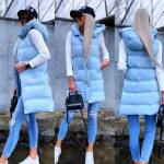 Must Lühem Kapuutsiga Vest