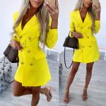 Yellow Blazer-dress