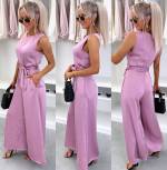 Must Keskelt Seotav Jumpsuit