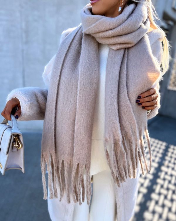 Beige Soft Scarf