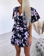 Fuksia Lühike Jumpsuit