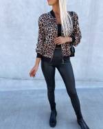 Leopard Leopard Print Light Jacket