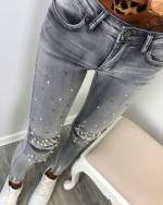 Zila Stretch Jeans With Pearls