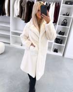 Helebeež Kerge Ja Pehme Trukkidega Mantel