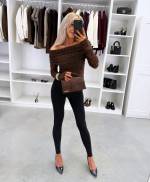 Jasny Beż Top Z Elastycznej Koronki