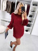 Dark Green Long-sleeve Flowy Dress