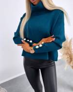 Black High Collar Sweater