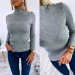 Black Gold Button Sweater