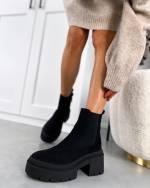 Black Comfortable Suede Boots