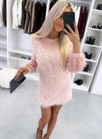 Dark Green Long-sleeve Flowy Dress