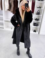 Серо-коричневый Роскошное зимнее пальто с капюшоном