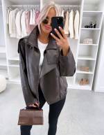 Juoda Oversized švarkas