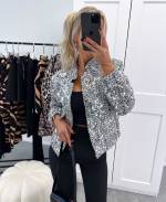 Beige Sequin Jacket