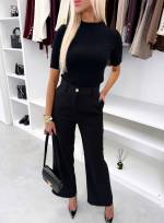 Tumši Sarkans Taisna Piegriezuma Klasiski Bikses