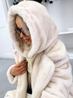 темно-красный Шапка-бини с воротником