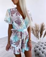 Fuksia Lühike Jumpsuit