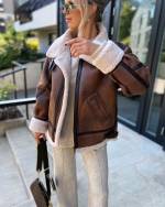 Brown Oversized Thicker Jacket