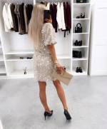 Taupe Litritega Langev Kleit