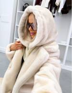 темно-красный Шапка-бини с воротником