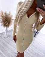 Must Lukuga Bodycon Kleit