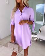 Purple Flowy Dress