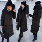 Taupe Pikem Kapuutsiga Soe Talveparka