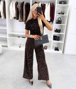 Melns Mīkstas Bikses Ar Fliteriem