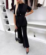 Šviesiai Rausvos Spalvos Patogaus Kirpimo Tiesios Kelnės