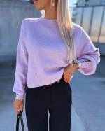 Pink Buttoned Soft Sweater