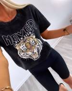 Khaki Tiger Oversized T-shirt