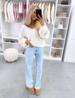 Sinine Sirgelõikselised Teksad