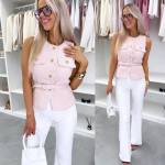 Pruun Kuldsete Nööpidega Vest