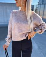 Pink Buttoned Soft Sweater