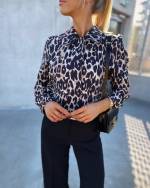 Leopard Jacket With Zipper