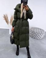 Khaki Winter Tie Parka