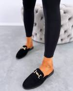 Black Open Loafers