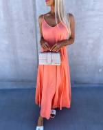 Dzeltens Longer Dress With Belt