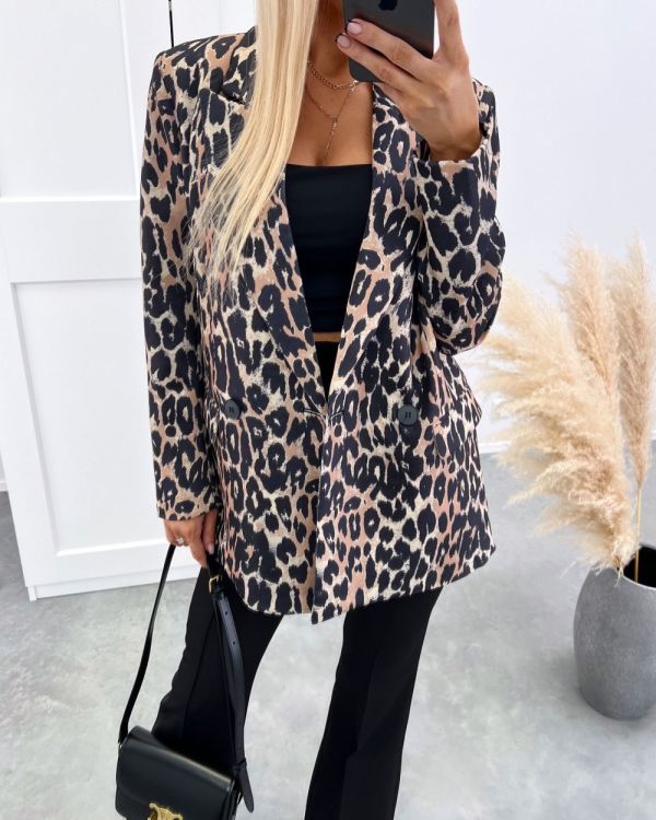 Leopardas Leopardimustriline Oversized Pintsak