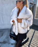 Brown Luxurious Short Fur Coat